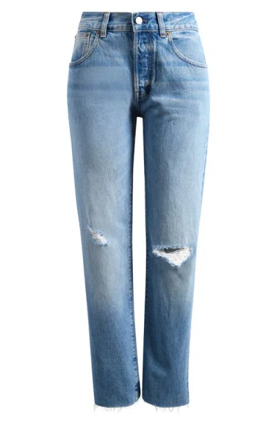 Madewell The Dean Easy Straight Jeans In Blue