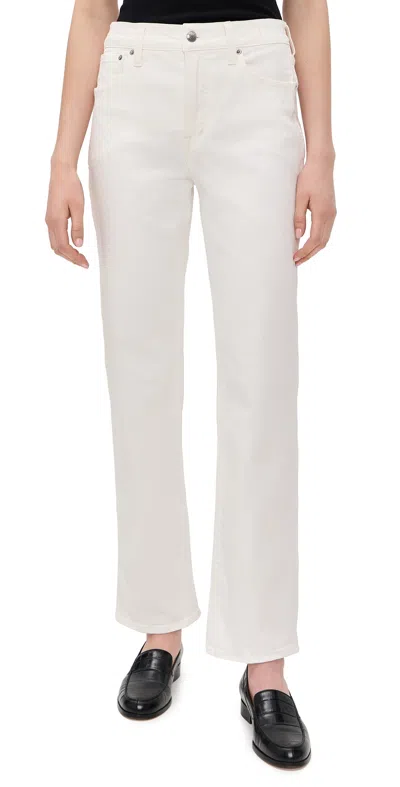 Madewell The Dean Easy Straight Jeans In Tile White Tile White
