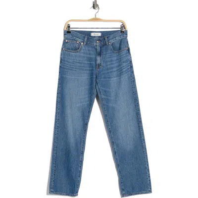 Madewell The Dean Easy Straight Leg Jeans In Blue