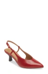 Madewell The Debbie Slingback Pump In Bright Ember