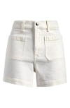 Madewell The Denim Emmett Shorts In Tile White