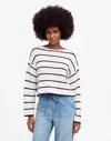 Madewell The Denim Pull-on Wide-leg Pant In White