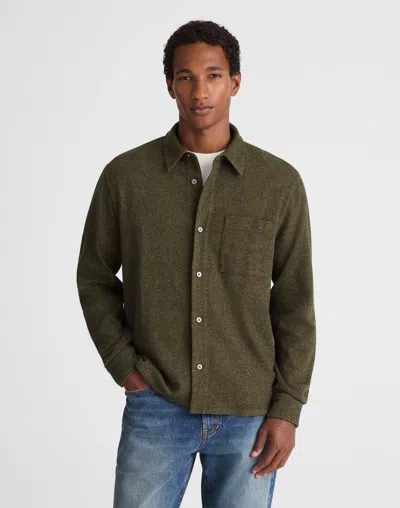 Madewell The Devoe Knit Shirt In Green