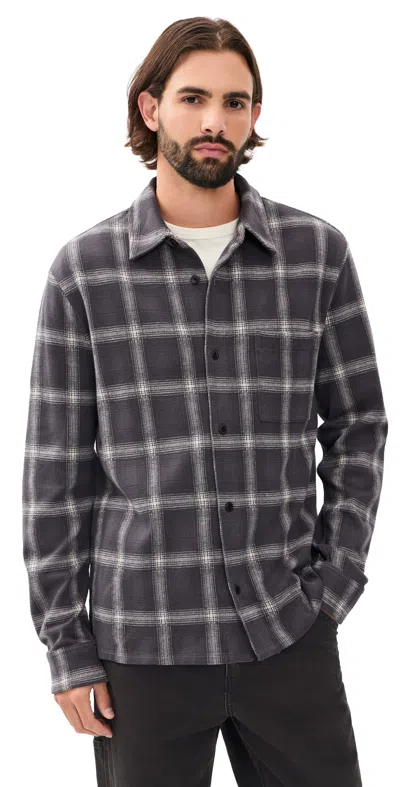 Madewell The Devoe Knit Shirt Industrial Blue Plaid