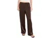 Madewell Devon Satin Pants In Brown