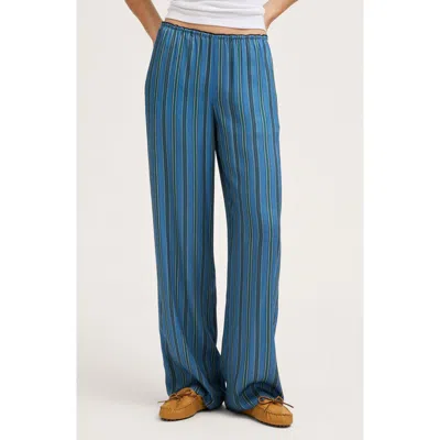 Madewell The Devon Pull-on Relaxed Straight Leg Pants In Multi