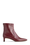 Madewell The Dimes Kitten Heel Boot In Deep Merlot