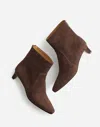 Madewell The Dimes Kitten-heel Boot In Turkish Coffee Suede