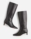 Madewell The Dimes Kitten-heel Knee Boot In True Black