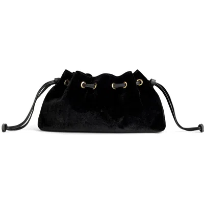 Madewell The Drawstring Clutch In True Black