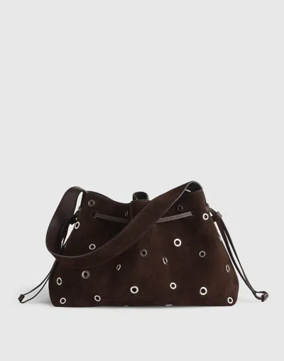 Madewell The Drawstring Shoulder Bag In Brown