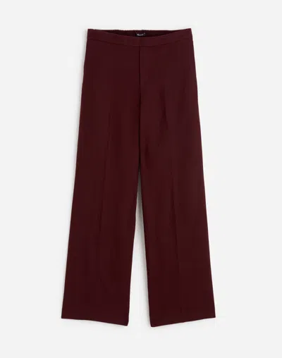 Madewell The Easy Linen Pull-on Pant In Chocolate Raisin