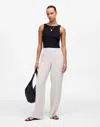 Madewell The Easy Linen Pull-on Pant In Oat