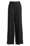 Madewell The Easy Linen Pull-on Pants In Jet Black