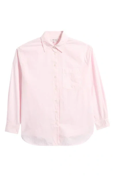 Madewell The Easy Poplin Button-up Shirt In Neutral