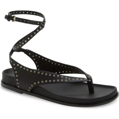 Madewell The Eleni Ankle Strap Sandal In Black