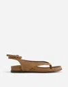 Madewell The Eleni Ankle-wrap Thong Sandal