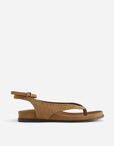 Madewell The Eleni Ankle-wrap Thong Sandal