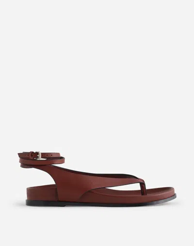 Madewell The Eleni Ankle-wrap Thong Sandal