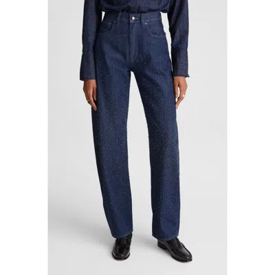 Madewell The Embellished Balloon Jeans In Blue