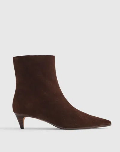 Madewell The Emilie Ankle Boot In Brown