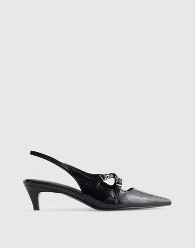 Madewell The Emilie Crisscross Slingback Pump In Black