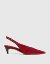 Madewell The Emilie Slingback Pump In Red