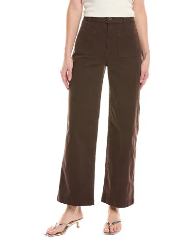 MADEWELL MADEWELL THE EMMETT DARK CAROB WIDE LEG PANT