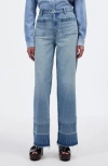 Madewell The Emmett Release Hem Patch Pocket Wide Leg Jeans