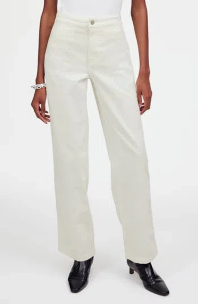 MADEWELL MADEWELL THE EMMETT WIDE LEG FULL LENGTH CORDUROY PANTS: WELT POCKET EDITION