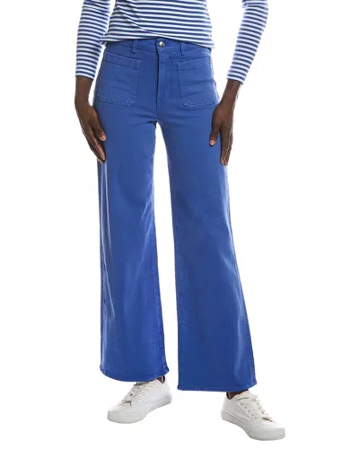 Madewell The Emmy Wide Leg Pant In Blue
