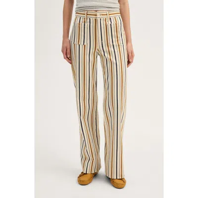 Madewell The Emmy Wide Leg Pants In Canvas Stripe