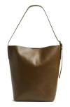 Madewell The Essential Bucket Tote In Burnt Olive