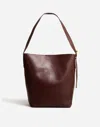 Madewell The Essential Bucket Tote In Chocolate Raisin