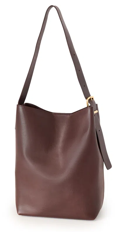 Madewell The Essential Bucket Tote In Leather