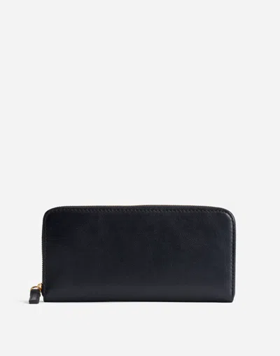 Madewell The Essential Continental Zip Wallet In True Black
