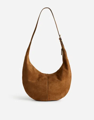 Madewell The Essential Curve Shoulder Bag In Aged Cognac