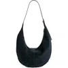 Madewell The Essential Curve Shoulder Bag In Deep Indigo