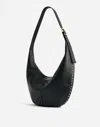 Madewell The Essential Curve Shoulder Bag In True Black
