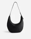 Madewell The Essential Curve Shoulder Bag In True Black