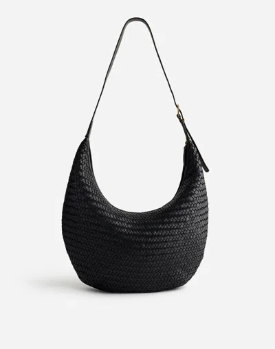 Madewell The Essential Curve Shoulder Bag In True Black
