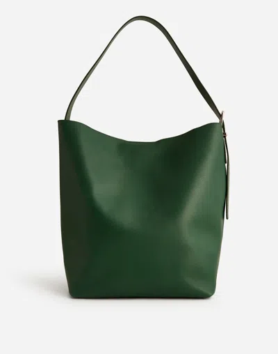 Madewell The Essential Extra-large Bucket Tote In Golf Green