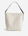 Madewell The Essential Large Bucket Tote In Natural Multi