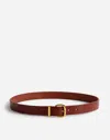 Madewell Leather Belt In Warm Cinnamon