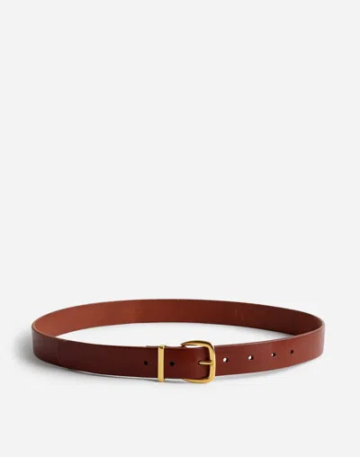 Madewell Leather Belt In Warm Cinnamon