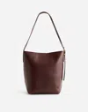 Madewell The Essential Medium Bucket Tote In Chocolate Raisin