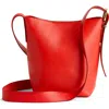 Madewell The Essential Mini Bucket Tote In Orange