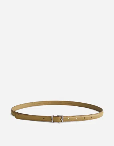Madewell The Essential Skinny Leather Belt In Tawny Olive