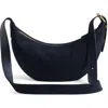 Madewell Suede Essentials Crescent Sling Bag Deep Indigo In Deep Indigo