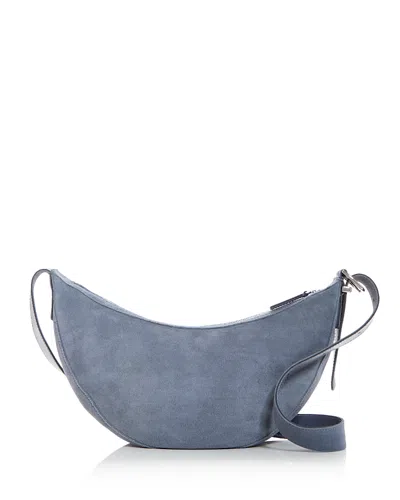 Madewell The Essential Sling Crossbody Bag In Suede In Indigo